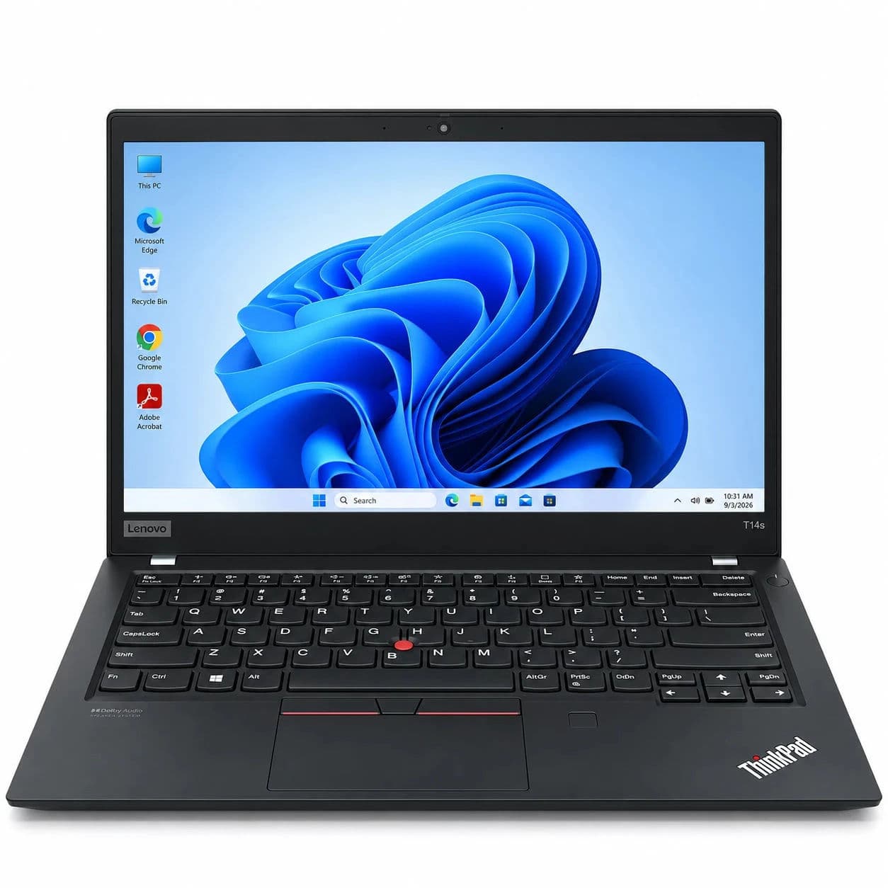 Lenovo Thinkpad T14s Refurbished Laptop – Intel Core i7 10th Gen, 14" Display, Windows 11